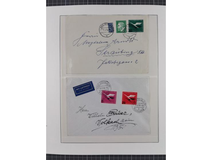 1949/80 (ca.), postfrische (vereinzelt ungebrauchte) und zusätzlich gestempelte Sammlungen Bund, Berlin und DDR in 3 Kartons,