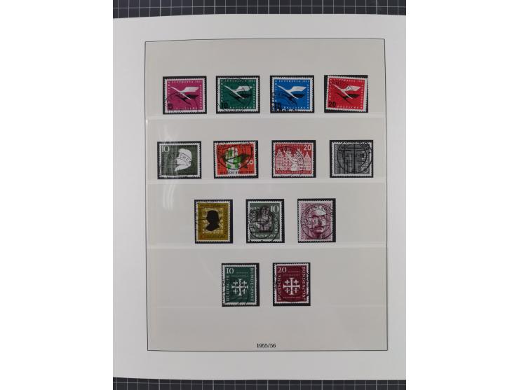 1949/80 (ca.), postfrische (vereinzelt ungebrauchte) und zusätzlich gestempelte Sammlungen Bund, Berlin und DDR in 3 Kartons,