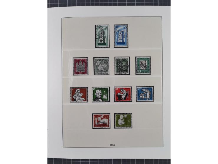 1949/80 (ca.), postfrische (vereinzelt ungebrauchte) und zusätzlich gestempelte Sammlungen Bund, Berlin und DDR in 3 Kartons,