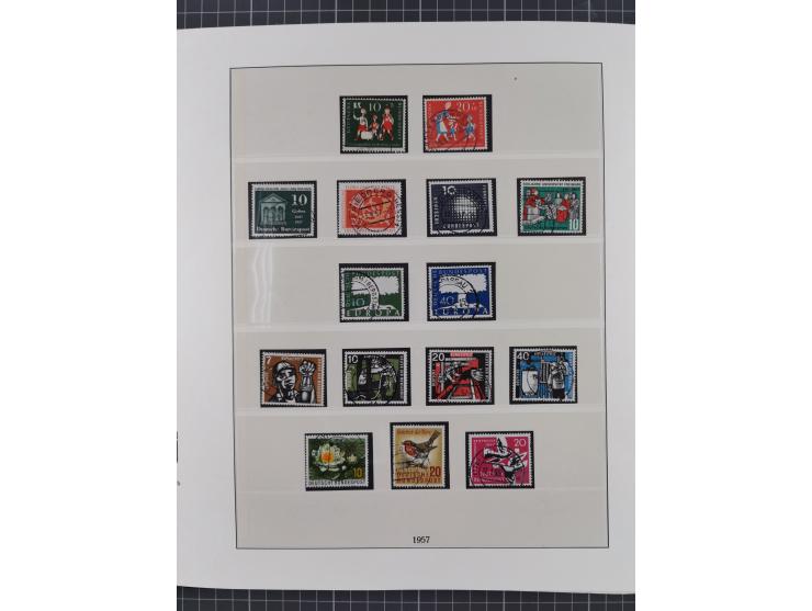 1949/80 (ca.), postfrische (vereinzelt ungebrauchte) und zusätzlich gestempelte Sammlungen Bund, Berlin und DDR in 3 Kartons,