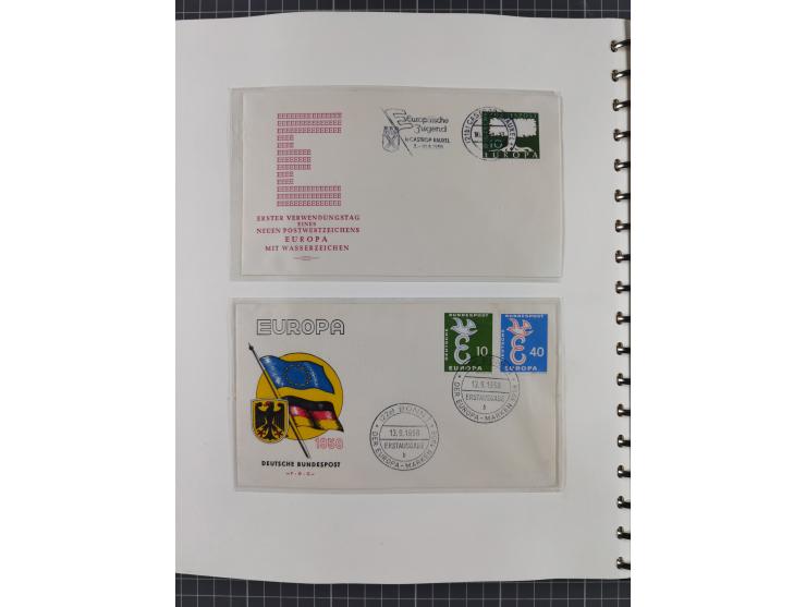 1949/80 (ca.), postfrische (vereinzelt ungebrauchte) und zusätzlich gestempelte Sammlungen Bund, Berlin und DDR in 3 Kartons,