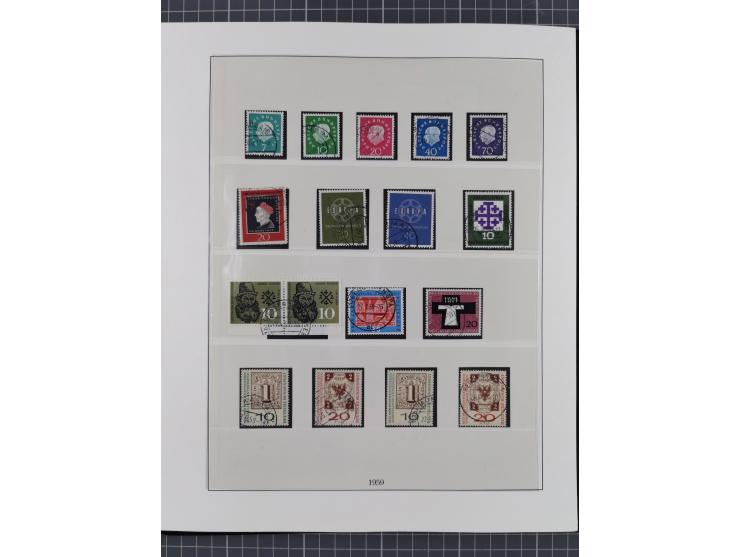 1949/80 (ca.), postfrische (vereinzelt ungebrauchte) und zusätzlich gestempelte Sammlungen Bund, Berlin und DDR in 3 Kartons,