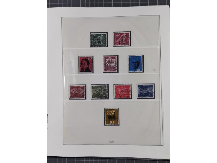 1949/80 (ca.), postfrische (vereinzelt ungebrauchte) und zusätzlich gestempelte Sammlungen Bund, Berlin und DDR in 3 Kartons,