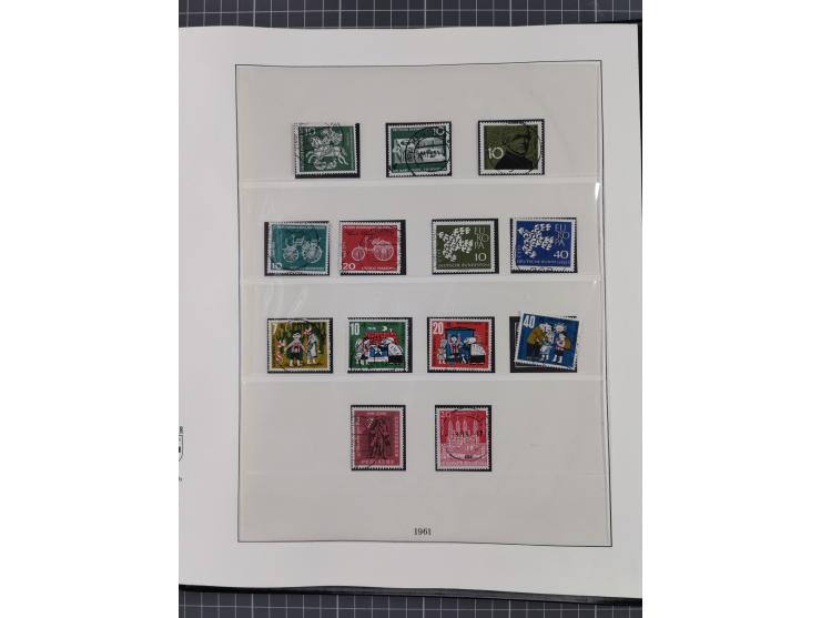 1949/80 (ca.), postfrische (vereinzelt ungebrauchte) und zusätzlich gestempelte Sammlungen Bund, Berlin und DDR in 3 Kartons,