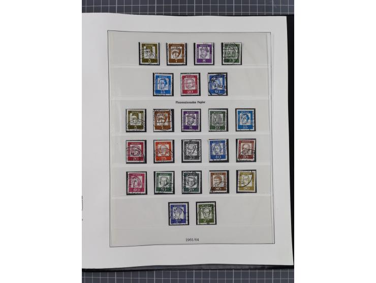 1949/80 (ca.), postfrische (vereinzelt ungebrauchte) und zusätzlich gestempelte Sammlungen Bund, Berlin und DDR in 3 Kartons,