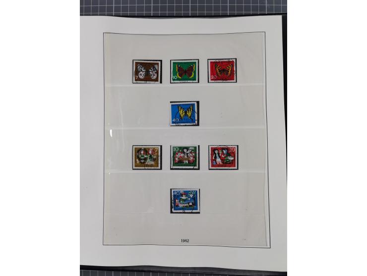 1949/80 (ca.), postfrische (vereinzelt ungebrauchte) und zusätzlich gestempelte Sammlungen Bund, Berlin und DDR in 3 Kartons,