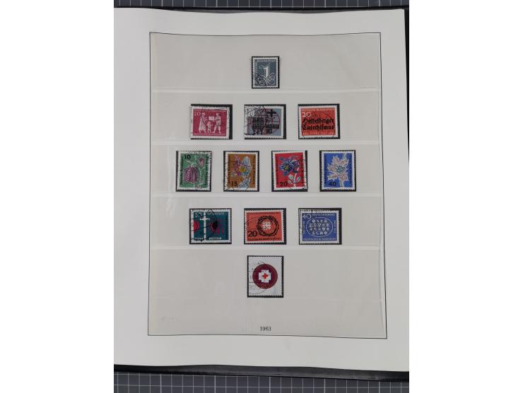 1949/80 (ca.), postfrische (vereinzelt ungebrauchte) und zusätzlich gestempelte Sammlungen Bund, Berlin und DDR in 3 Kartons,