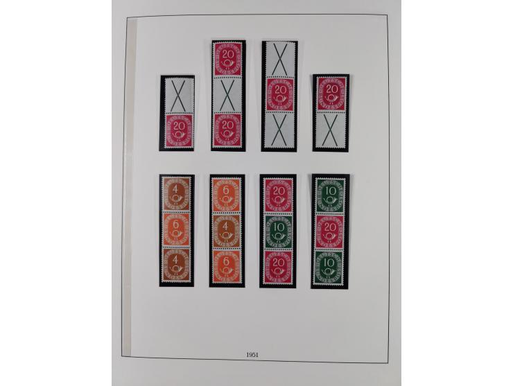 1949/74, Zusammendrucke, postfrische, in den Hauptnummern komplette Sammlung; sehr schöne Erhaltung.

