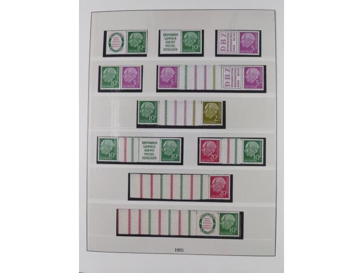 1949/74, Zusammendrucke, postfrische, in den Hauptnummern komplette Sammlung; sehr schöne Erhaltung.

