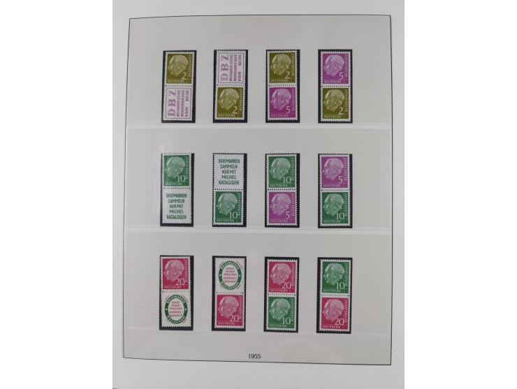 1949/74, Zusammendrucke, postfrische, in den Hauptnummern komplette Sammlung; sehr schöne Erhaltung.

