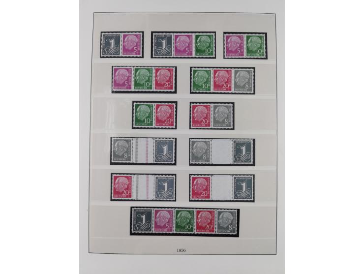 1949/74, Zusammendrucke, postfrische, in den Hauptnummern komplette Sammlung; sehr schöne Erhaltung.

