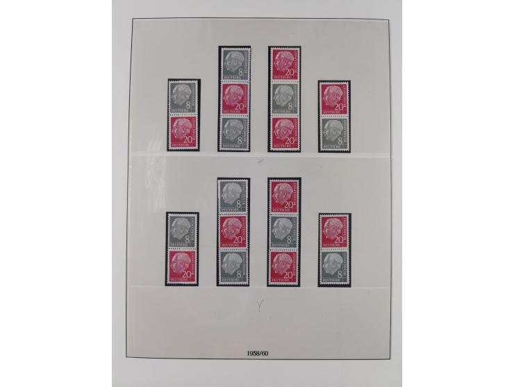 1949/74, Zusammendrucke, postfrische, in den Hauptnummern komplette Sammlung; sehr schöne Erhaltung.

