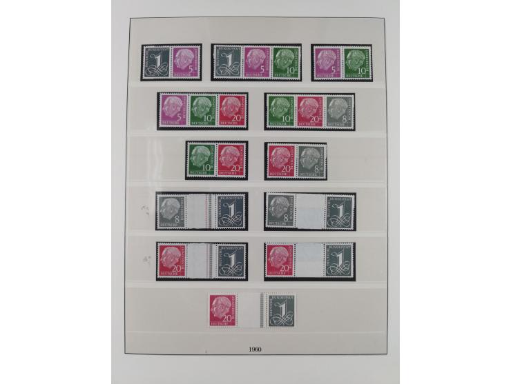 1949/74, Zusammendrucke, postfrische, in den Hauptnummern komplette Sammlung; sehr schöne Erhaltung.

