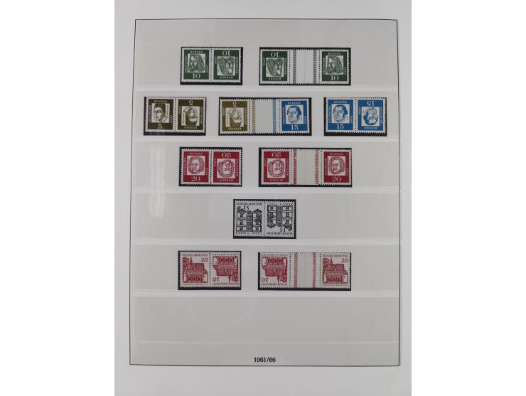 1949/74, Zusammendrucke, postfrische, in den Hauptnummern komplette Sammlung; sehr schöne Erhaltung.

