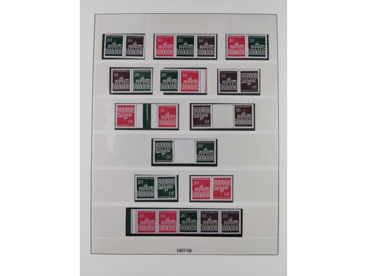 1949/74, Zusammendrucke, postfrische, in den Hauptnummern komplette Sammlung; sehr schöne Erhaltung.

