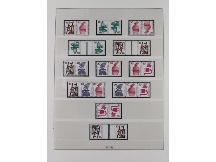 1949/74, Zusammendrucke, postfrische, in den Hauptnummern komplette Sammlung; sehr schöne Erhaltung.

