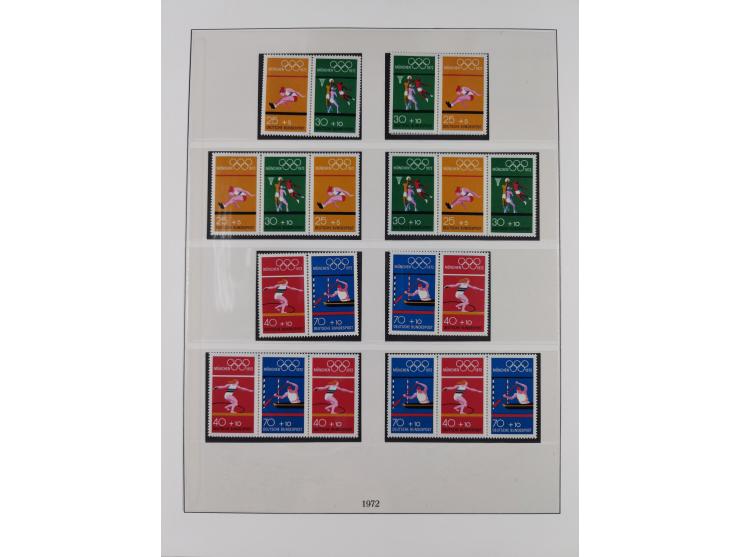 1949/74, Zusammendrucke, postfrische, in den Hauptnummern komplette Sammlung; sehr schöne Erhaltung.

