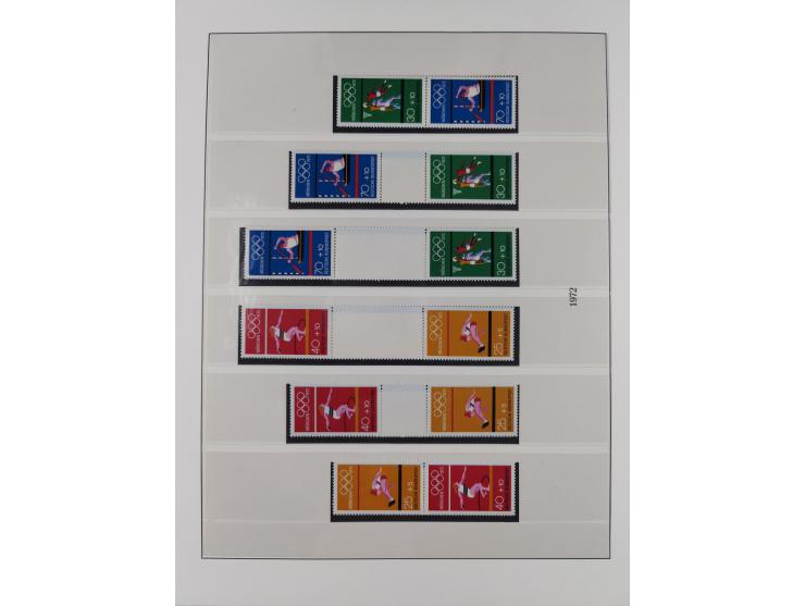 1949/74, Zusammendrucke, postfrische, in den Hauptnummern komplette Sammlung; sehr schöne Erhaltung.

