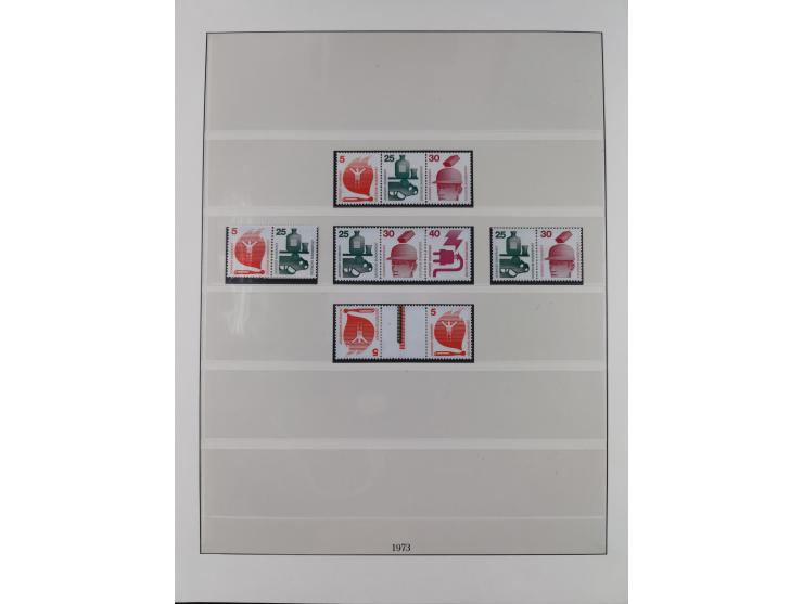 1949/74, Zusammendrucke, postfrische, in den Hauptnummern komplette Sammlung; sehr schöne Erhaltung.

