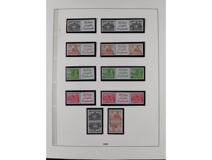 1949/74, Zusammendrucke, postfrische, in den Hauptnummern komplette Sammlung; sehr schöne Erhaltung.

