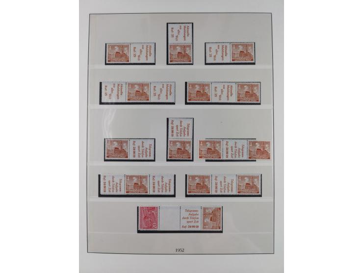 1949/74, Zusammendrucke, postfrische, in den Hauptnummern komplette Sammlung; sehr schöne Erhaltung.

