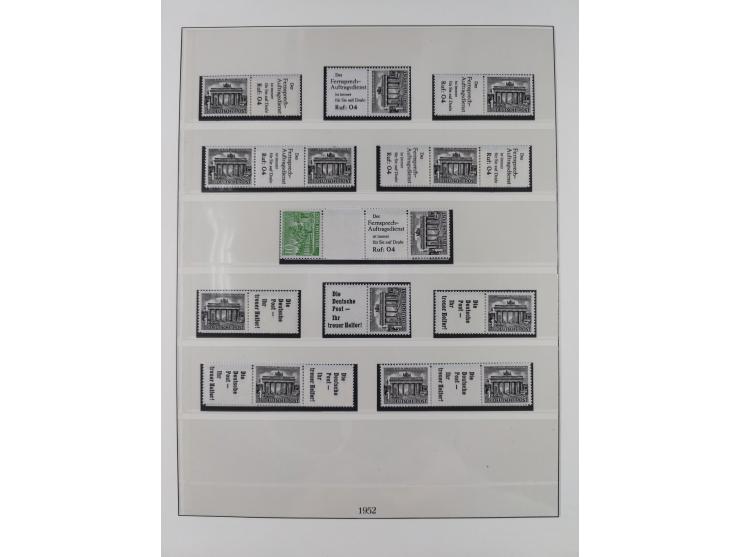1949/74, Zusammendrucke, postfrische, in den Hauptnummern komplette Sammlung; sehr schöne Erhaltung.

