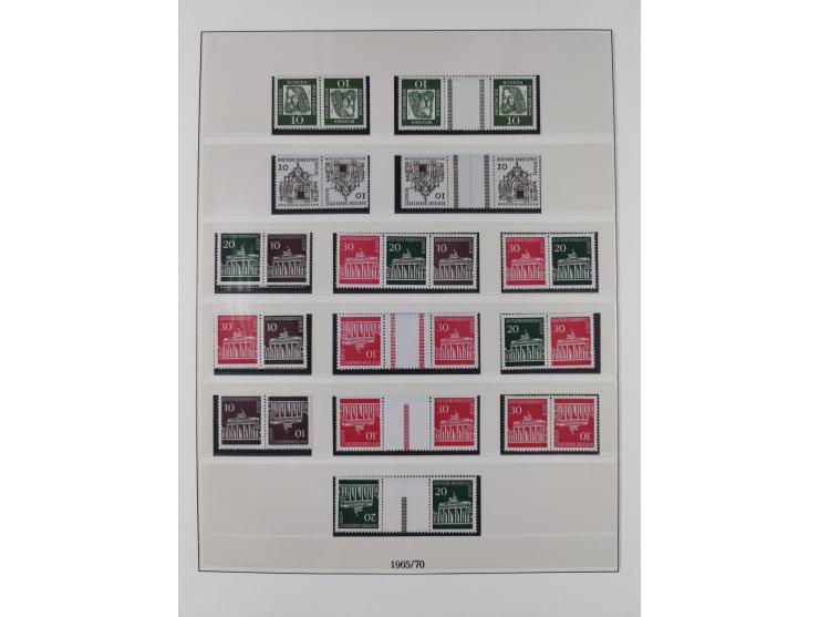 1949/74, Zusammendrucke, postfrische, in den Hauptnummern komplette Sammlung; sehr schöne Erhaltung.

