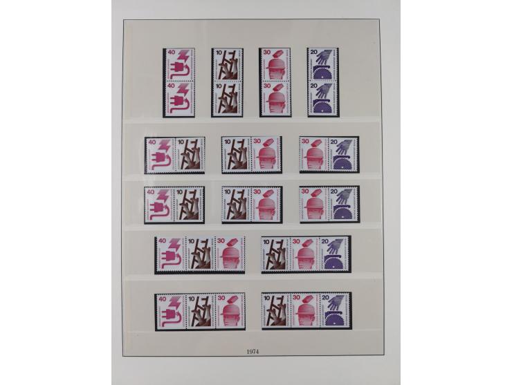 1949/74, Zusammendrucke, postfrische, in den Hauptnummern komplette Sammlung; sehr schöne Erhaltung.

