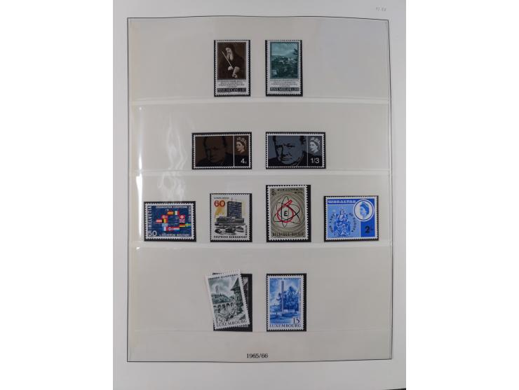 1949/79, postfrische und zusätzlich gestempelte Sammlung, in den Hauptnummern komplett, einschließlich Vor- und Mitläufern, d