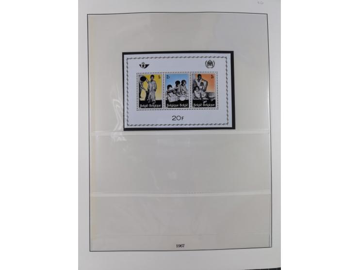 1949/79, postfrische und zusätzlich gestempelte Sammlung, in den Hauptnummern komplett, einschließlich Vor- und Mitläufern, d