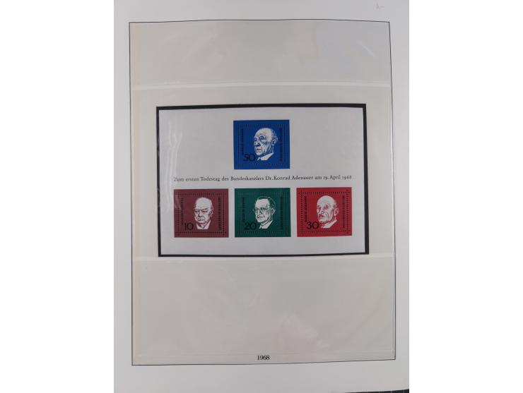 1949/79, postfrische und zusätzlich gestempelte Sammlung, in den Hauptnummern komplett, einschließlich Vor- und Mitläufern, d