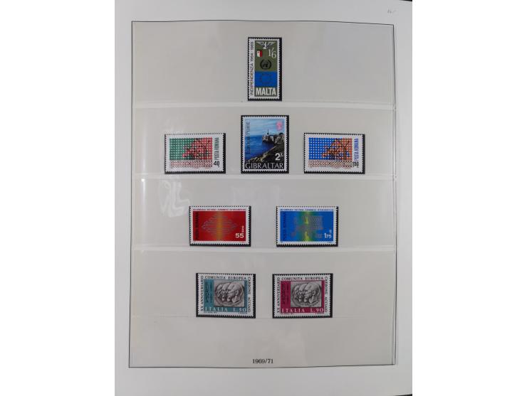 1949/79, postfrische und zusätzlich gestempelte Sammlung, in den Hauptnummern komplett, einschließlich Vor- und Mitläufern, d