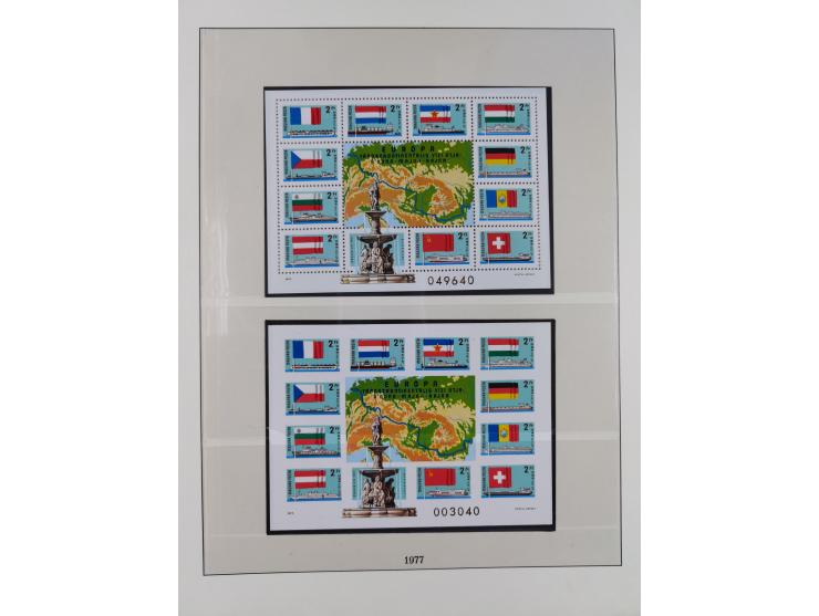 1949/79, postfrische und zusätzlich gestempelte Sammlung, in den Hauptnummern komplett, einschließlich Vor- und Mitläufern, d