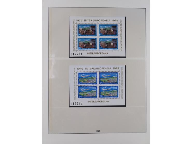 1949/79, postfrische und zusätzlich gestempelte Sammlung, in den Hauptnummern komplett, einschließlich Vor- und Mitläufern, d