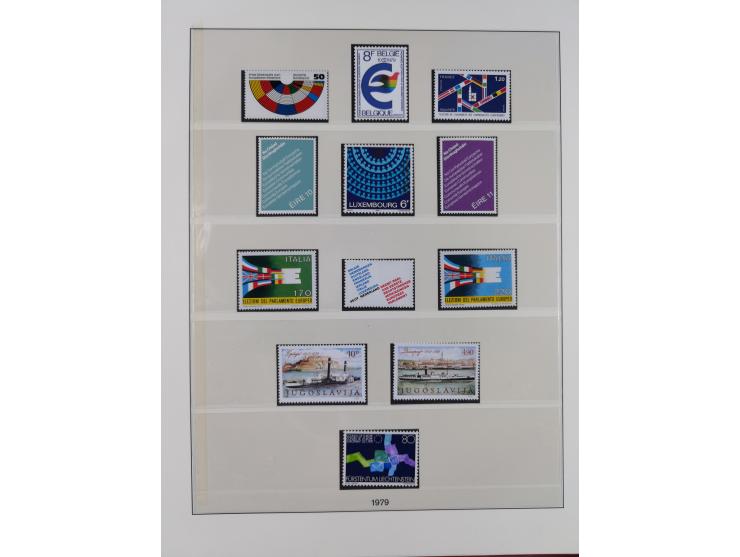 1949/79, postfrische und zusätzlich gestempelte Sammlung, in den Hauptnummern komplett, einschließlich Vor- und Mitläufern, d