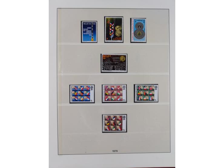 1949/79, postfrische und zusätzlich gestempelte Sammlung, in den Hauptnummern komplett, einschließlich Vor- und Mitläufern, d