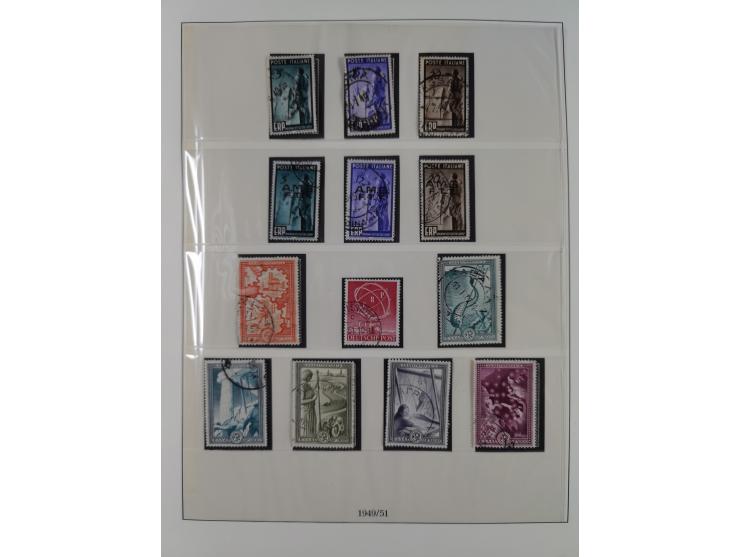 1949/79, postfrische und zusätzlich gestempelte Sammlung, in den Hauptnummern komplett, einschließlich Vor- und Mitläufern, d