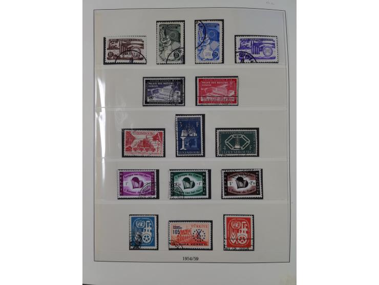 1949/79, postfrische und zusätzlich gestempelte Sammlung, in den Hauptnummern komplett, einschließlich Vor- und Mitläufern, d