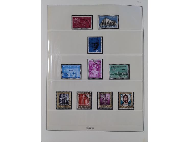 1949/79, postfrische und zusätzlich gestempelte Sammlung, in den Hauptnummern komplett, einschließlich Vor- und Mitläufern, d