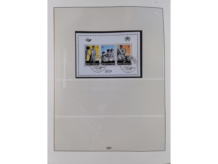 1949/79, postfrische und zusätzlich gestempelte Sammlung, in den Hauptnummern komplett, einschließlich Vor- und Mitläufern, d