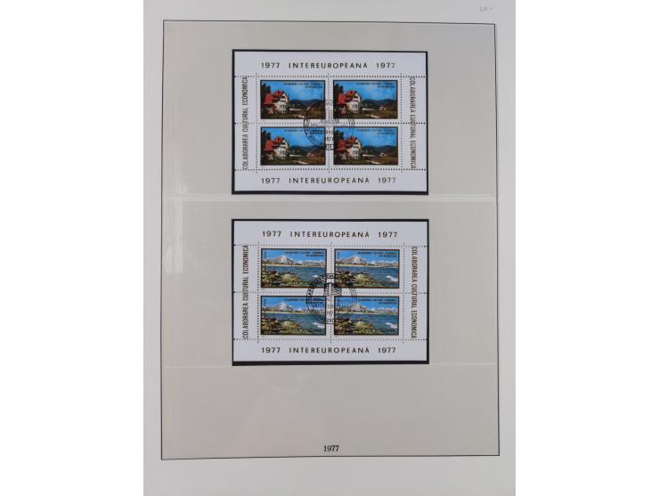 1949/79, postfrische und zusätzlich gestempelte Sammlung, in den Hauptnummern komplett, einschließlich Vor- und Mitläufern, d