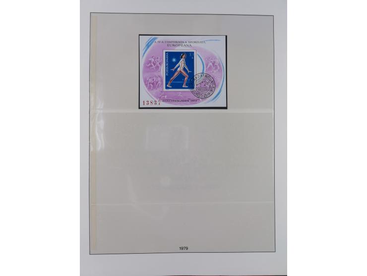 1949/79, postfrische und zusätzlich gestempelte Sammlung, in den Hauptnummern komplett, einschließlich Vor- und Mitläufern, d