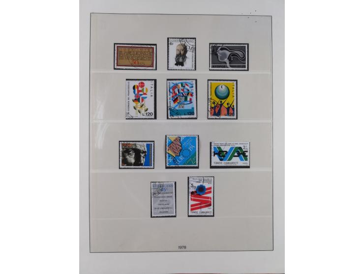 1949/79, postfrische und zusätzlich gestempelte Sammlung, in den Hauptnummern komplett, einschließlich Vor- und Mitläufern, d