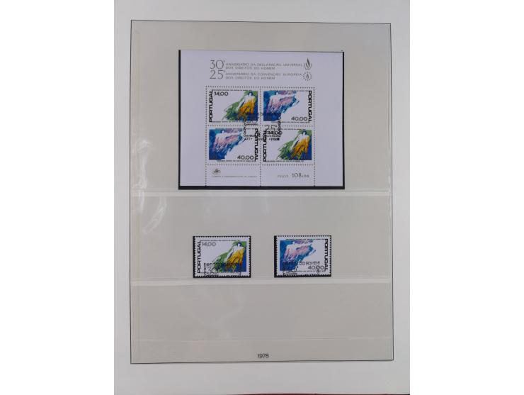 1949/79, postfrische und zusätzlich gestempelte Sammlung, in den Hauptnummern komplett, einschließlich Vor- und Mitläufern, d