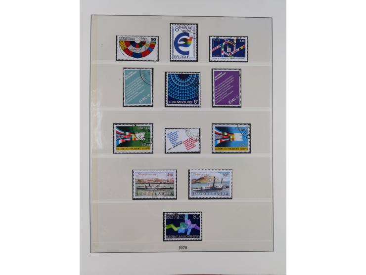 1949/79, postfrische und zusätzlich gestempelte Sammlung, in den Hauptnummern komplett, einschließlich Vor- und Mitläufern, d