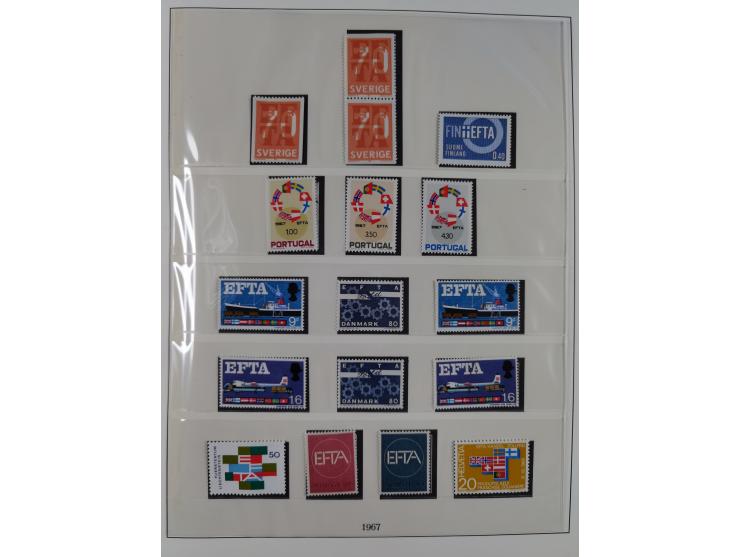 1949/79, postfrische und zusätzlich gestempelte Sammlung, in den Hauptnummern komplett, einschließlich Vor- und Mitläufern, d