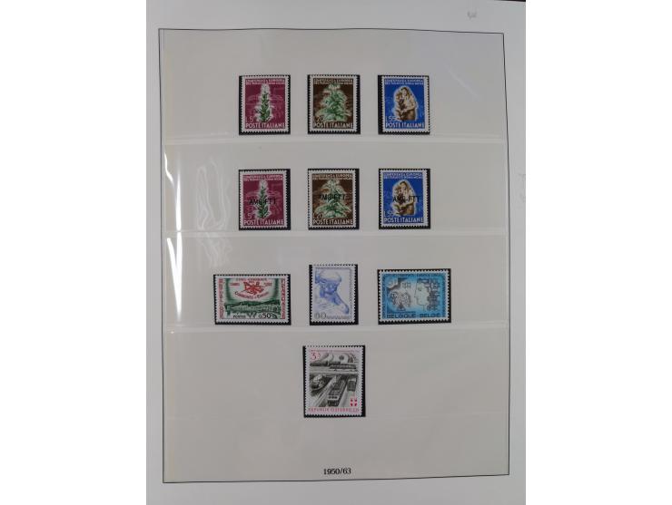 1949/79, postfrische und zusätzlich gestempelte Sammlung, in den Hauptnummern komplett, einschließlich Vor- und Mitläufern, d