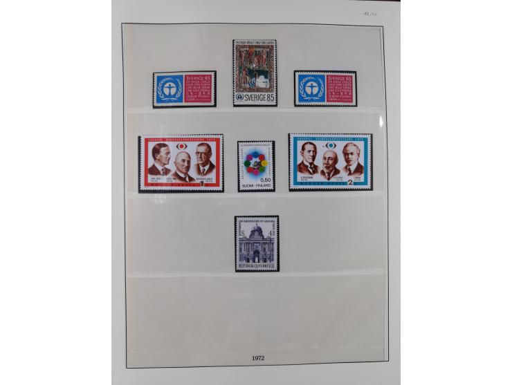 1949/79, postfrische und zusätzlich gestempelte Sammlung, in den Hauptnummern komplett, einschließlich Vor- und Mitläufern, d