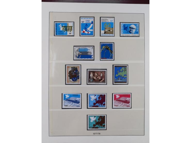 1949/79, postfrische und zusätzlich gestempelte Sammlung, in den Hauptnummern komplett, einschließlich Vor- und Mitläufern, d