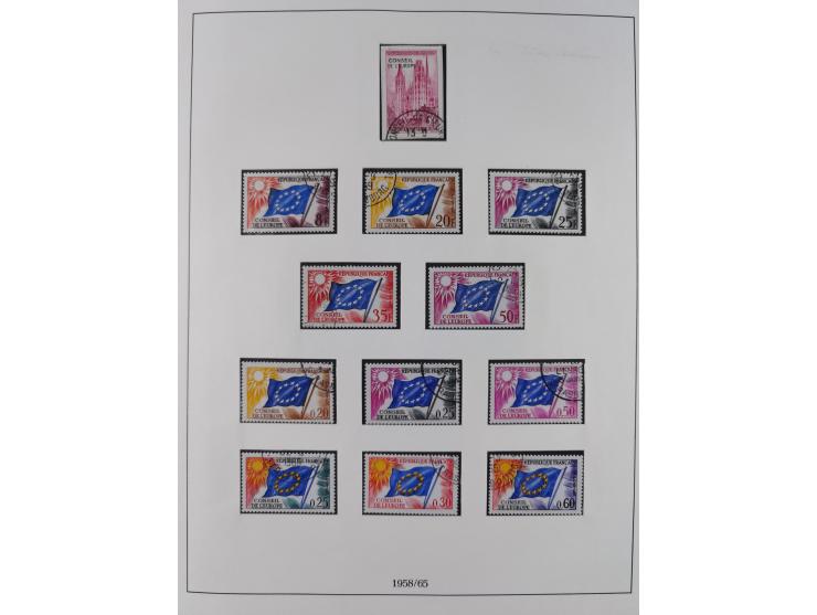 1949/79, postfrische und zusätzlich gestempelte Sammlung, in den Hauptnummern komplett, einschließlich Vor- und Mitläufern, d